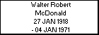 Walter Robert McDonald
