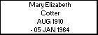 Mary Elizabeth Cotter