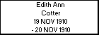 Edith Ann Cotter