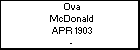 Ova McDonald