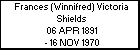 Frances (Winnifred) Victoria Shields