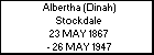 Albertha (Dinah) Stockdale