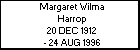 Margaret Wilma Harrop