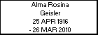 Alma Rosina Geisler
