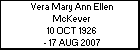 Vera Mary Ann Ellen McKever