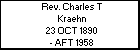 Rev. Charles T Kraehn