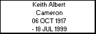 Keith Albert Cameron