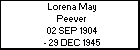 Lorena May Peever