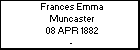 Frances Emma Muncaster