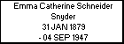 Emma Catherine Schneider Snyder