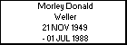 Morley Donald Weller