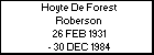 Hoyte De Forest Roberson