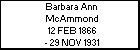 Barbara Ann McAmmond