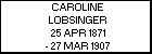 CAROLINE LOBSINGER