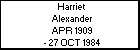 Harriet Alexander