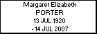 Margaret Elizabeth PORTER