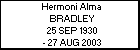 Hermoni Alma BRADLEY