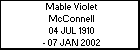 Mable Violet McConnell