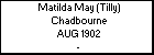 Matilda May (Tilly) Chadbourne