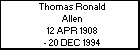 Thomas Ronald Allen