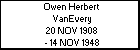 Owen Herbert VanEvery