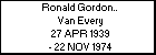 Ronald Gordon.. Van Every