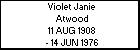 Violet Janie Atwood