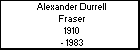 Alexander Durrell Fraser