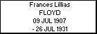 Frances Lillias FLOYD