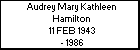 Audrey Mary Kathleen Hamilton