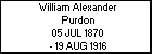 William Alexander Purdon