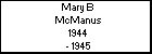 Mary B McManus