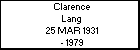 Clarence Lang