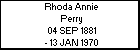 Rhoda Annie Perry