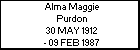 Alma Maggie Purdon