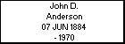 John D. Anderson