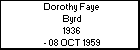 Dorothy Faye Byrd