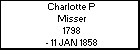 Charlotte P Misser