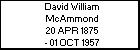 David William McAmmond