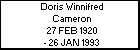 Doris Winnifred Cameron