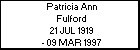Patricia Ann Fulford