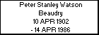 Peter Stanley Watson Beaudry
