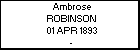 Ambrose ROBINSON