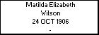 Matilda Elizabeth Wilson