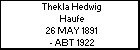 Thekla Hedwig Haufe