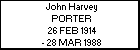 John Harvey PORTER