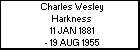 Charles Wesley Harkness