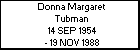 Donna Margaret Tubman