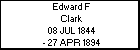 Edward F Clark