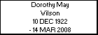Dorothy May Wilson